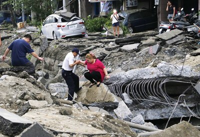 26 morts, 266 blessés et 2 disparus dans de multiples explosions de gaz à Kaohsiung