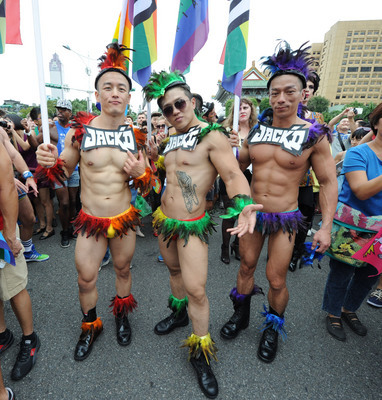 La Parade des homosexuels a eu lieu dans les rues de Taipei aujourd’hui