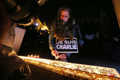 Hommage aux victimes la rédaction Charlie Hebdo
