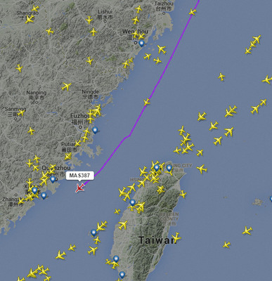 Taiwan n’a pas observé d’irrégularité concernant le couloir aérien M503