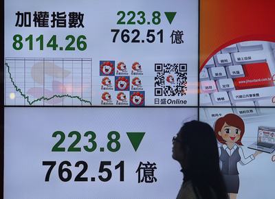 Chute importante à la bourse de Taipei