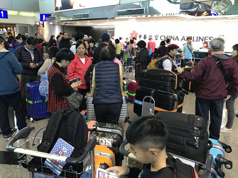 Les voyageurs à l’aéroport de Taoyuan sont plus nombreux que l’an dernier
