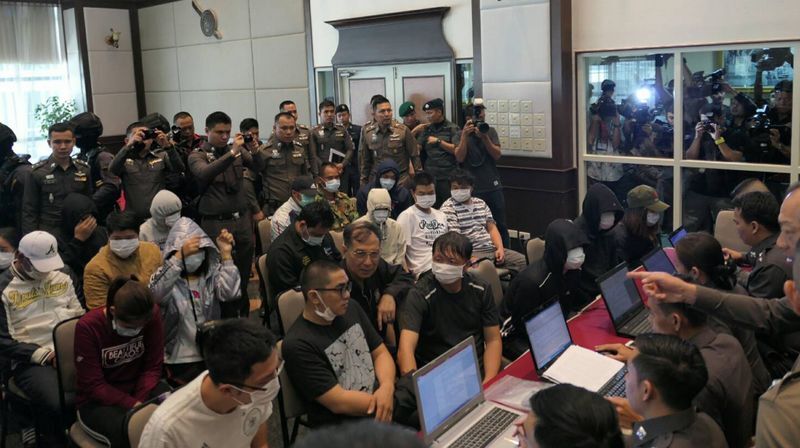 Onze Taiwanais ont été arrêtés en Thailande pour escroquerie