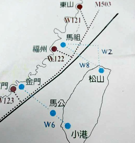 Taiwan proteste contre l’exploitation de la route M503 annoncée par la Chine
