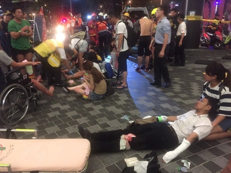 Explosion dans un train à la gare Songshan de Taipei