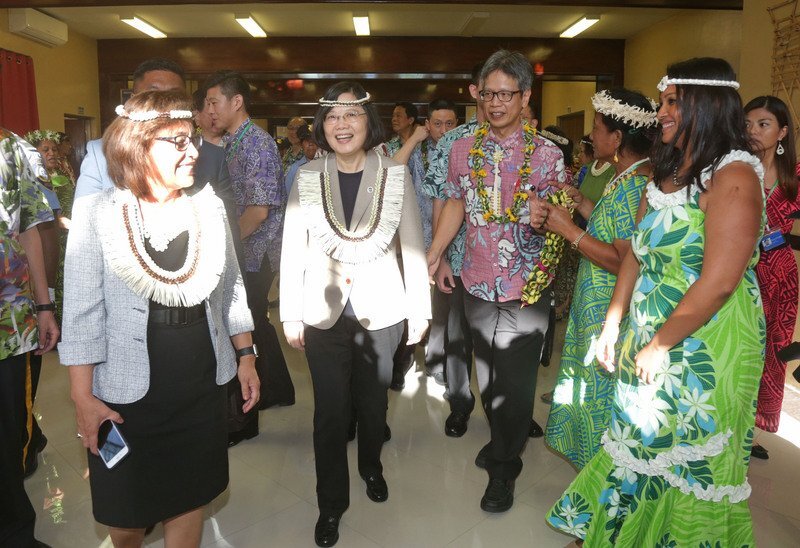 La présidente Tsai Ing-wen est arrivée aux îles Marshall