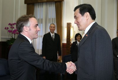 Le représentant français Benoît Guidée reçu par le Président taiwanais