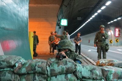 Le tunnel de Hsuehshan bloqué dans le cadre des manœuvres militaires Han Kuang