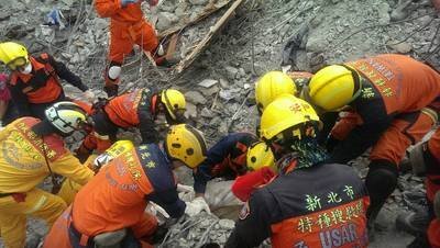 Les opérations de sauvetage se poursuivent à Tainan