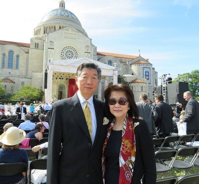 Shen Lyu-shun a assisté à une canonisation célébrée par le Pape