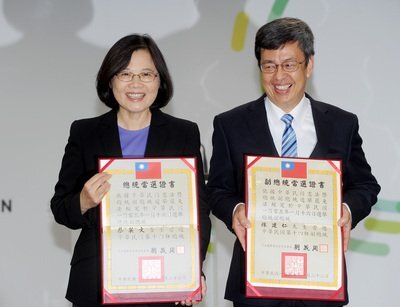 Tsai Ing-wen a reçu son certificat d’élue présidentielle
