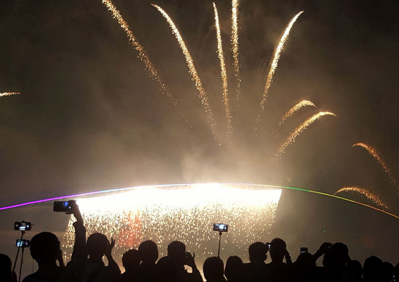 Feu d'artifice belge en mer des Pescadores