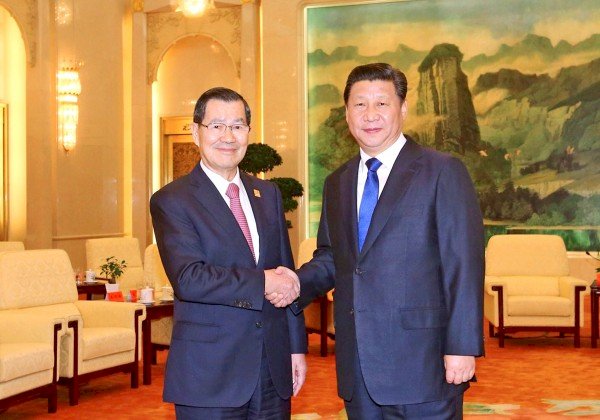 蕭萬長/Vincent Siew et Xi 
Jinping (image Flickr)