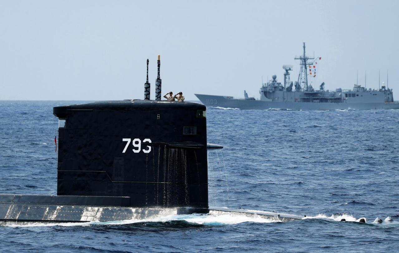 Sous-marin de la marine taiwanaise (image CNA)