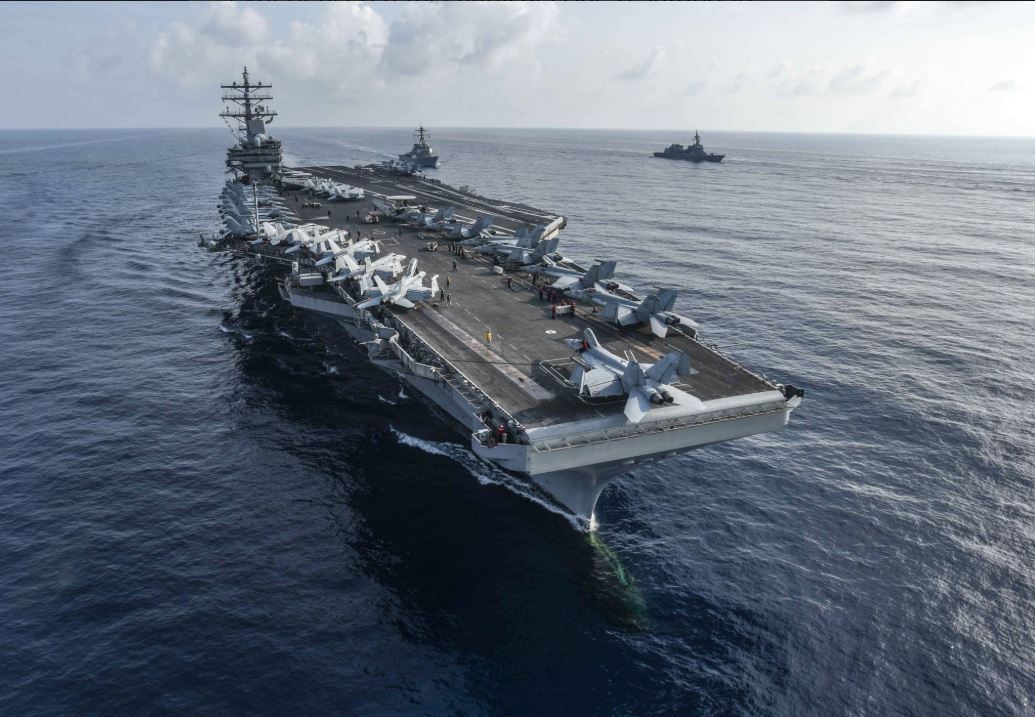 Exercices militaires américains en haute mer au sud de la Chine