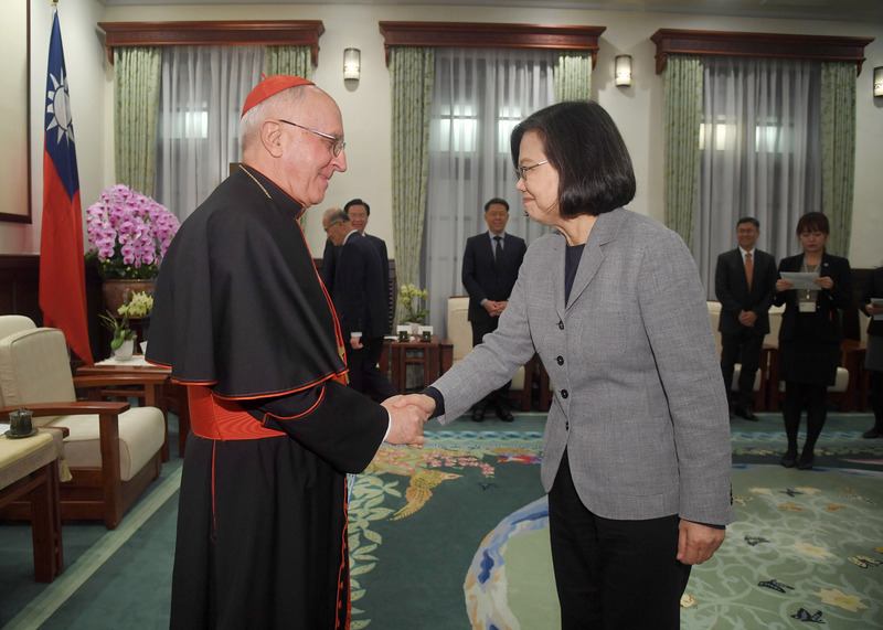 Taiwan accueille l’envoyé spécial du pape François