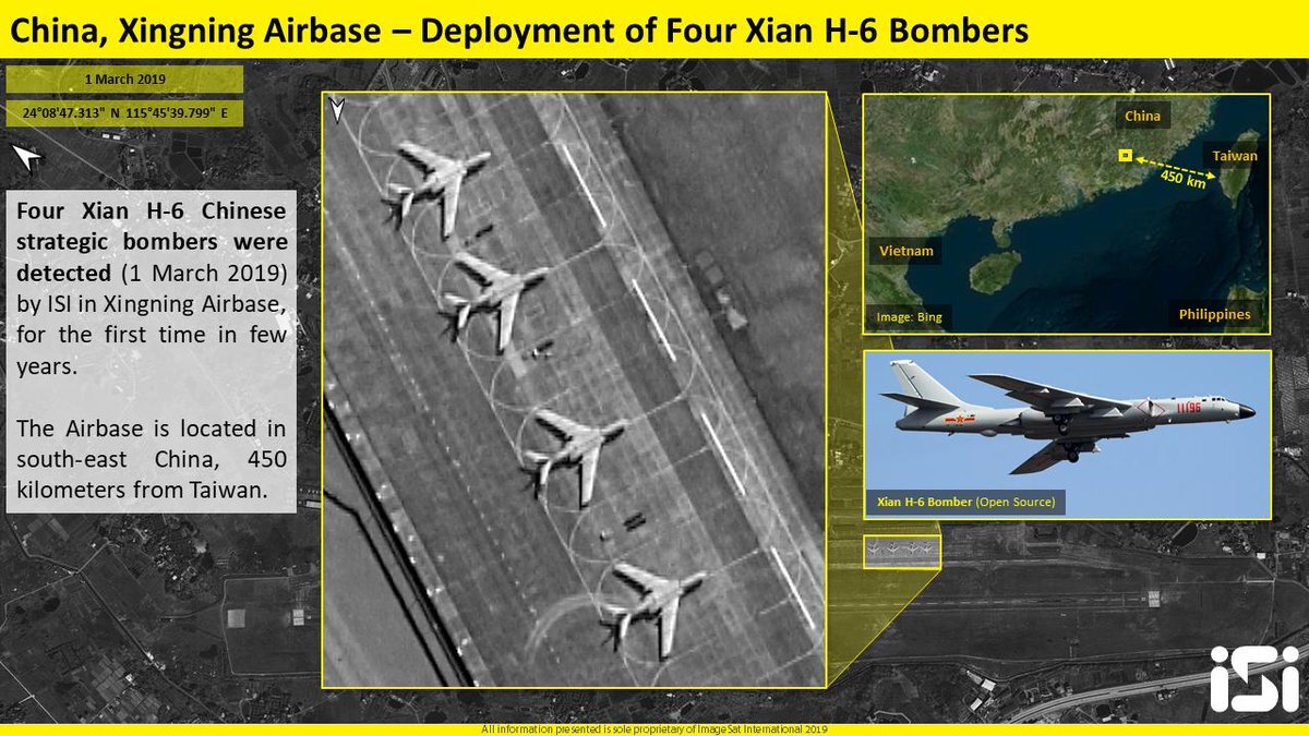 Les bombardiers chinois Xian H-6 plus proches de Taiwan
