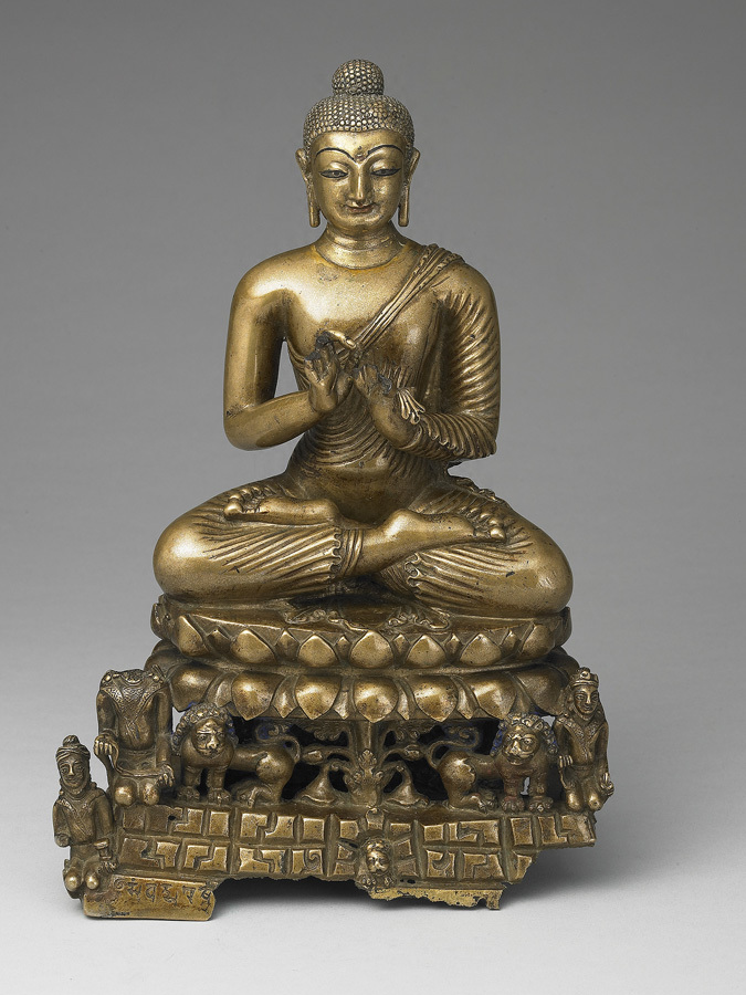 Bouddha assis donnant un enseignement (image MNP branche sud)