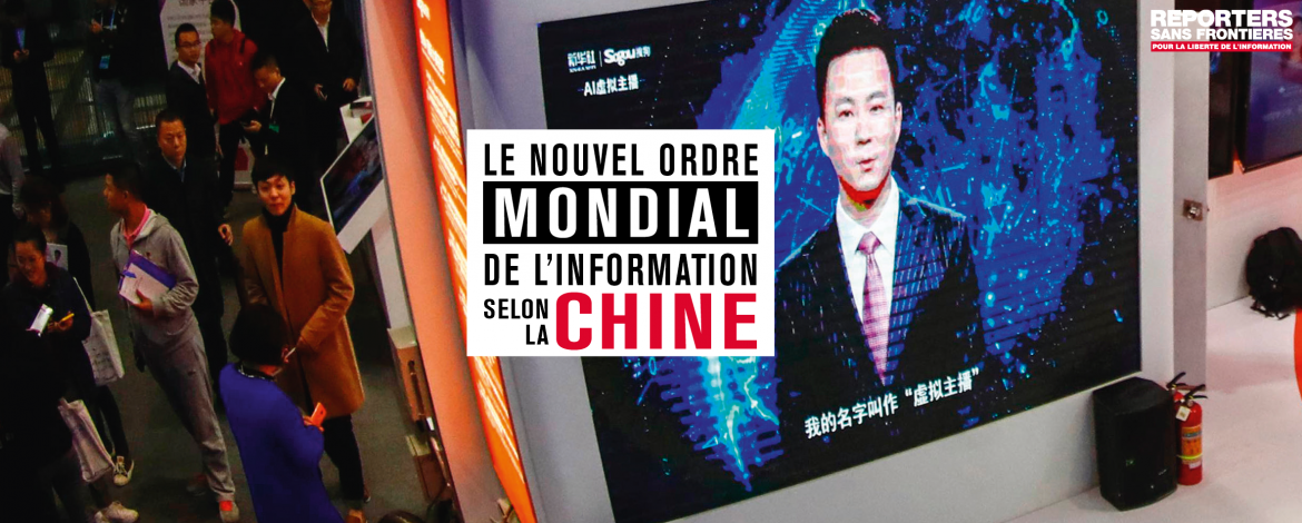 Nouvel ordre mondial selon la Chine (image rapport de RSF)