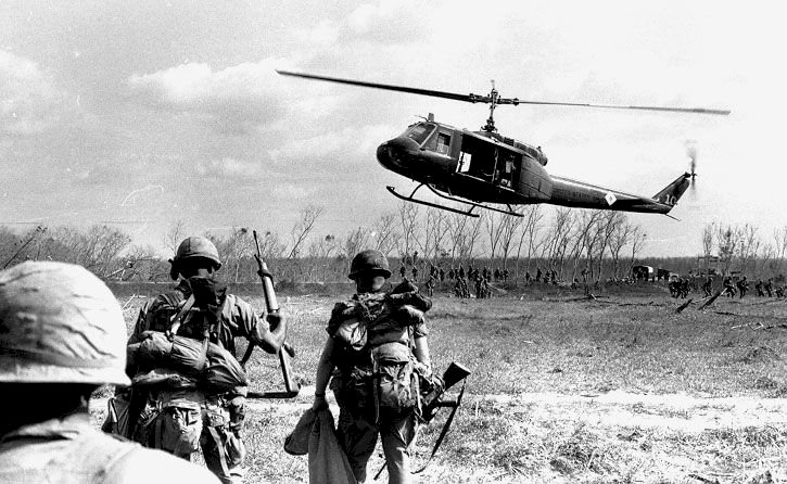 L'armée américaine se retire du Vietnam (image archive internet)