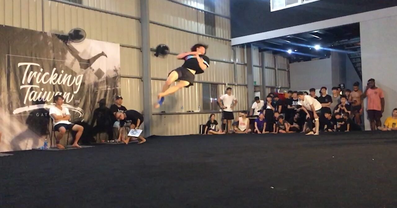 Yuyuan Vainqueur du tournoi de tricking TTG 2019 (photo RTI)