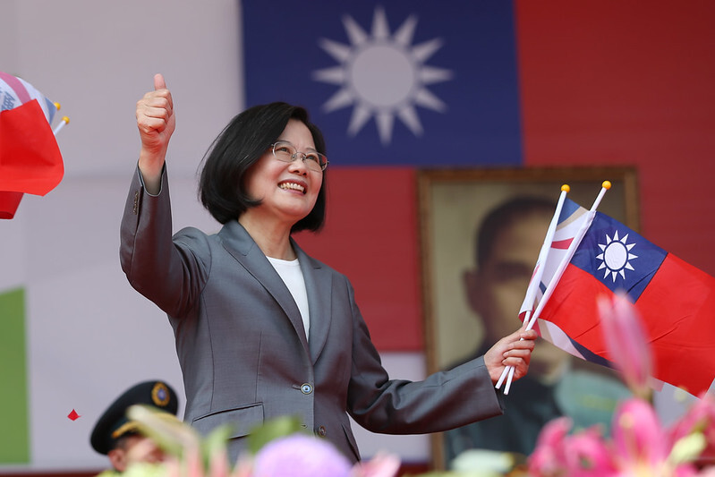 Tsai Ing-wen lors de la fête nationale taiwanaise le 10 octobre 2019 (Image : Flickr - 總統府)