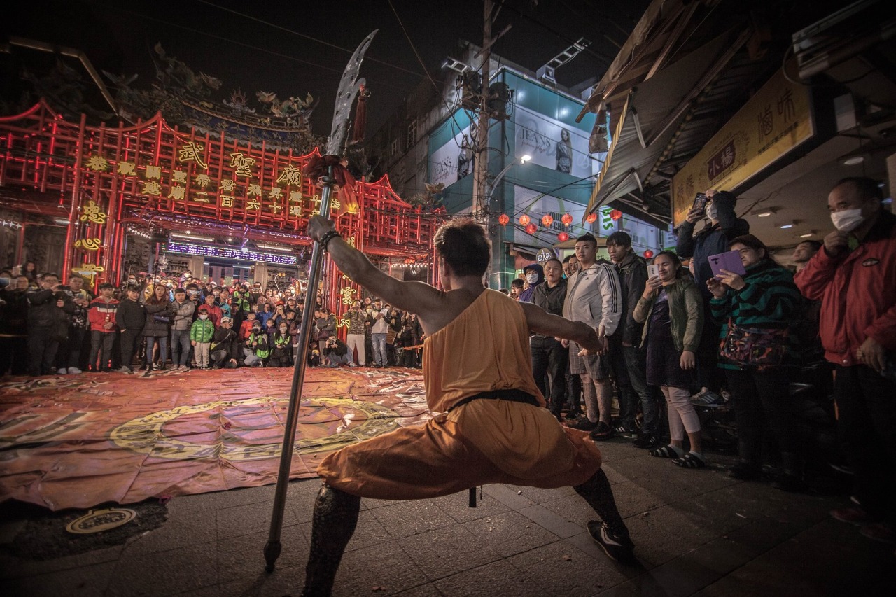 Démonstration à la Hallebarde  - Photographes : Max Chung et Jim Chan