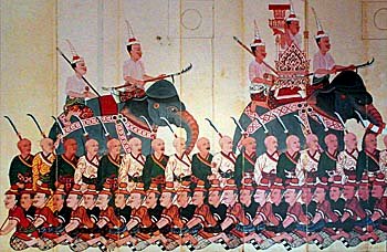 Peinture thailandaise de l'armée de Yamada Nagasama