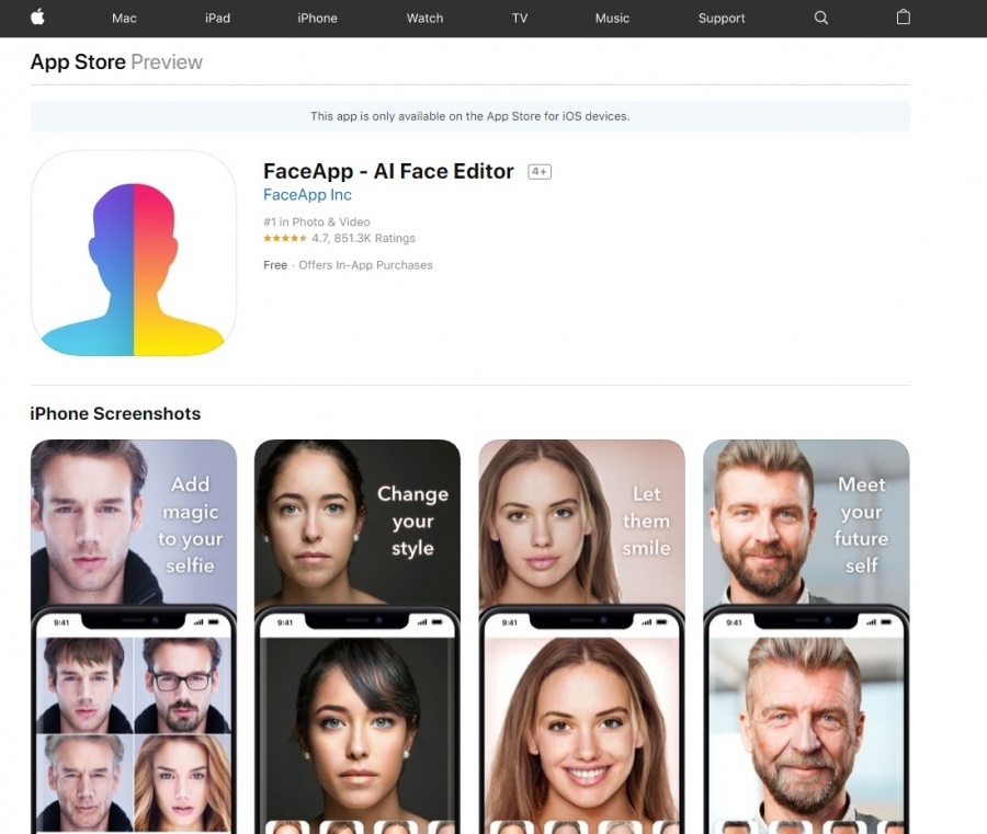 Vigilance avec l'utilisation de FaceApp qui revient à la mode
