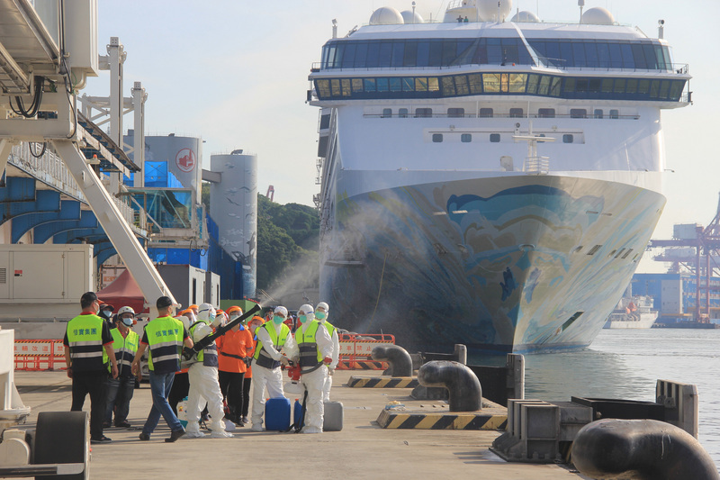 Le premier paquebot accoste à Taiwan depuis la fermeture des ports