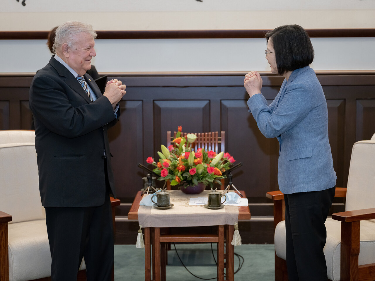 Tsai Ing-wen reçoit l’ambassadeur du Nicaragua sur le départ