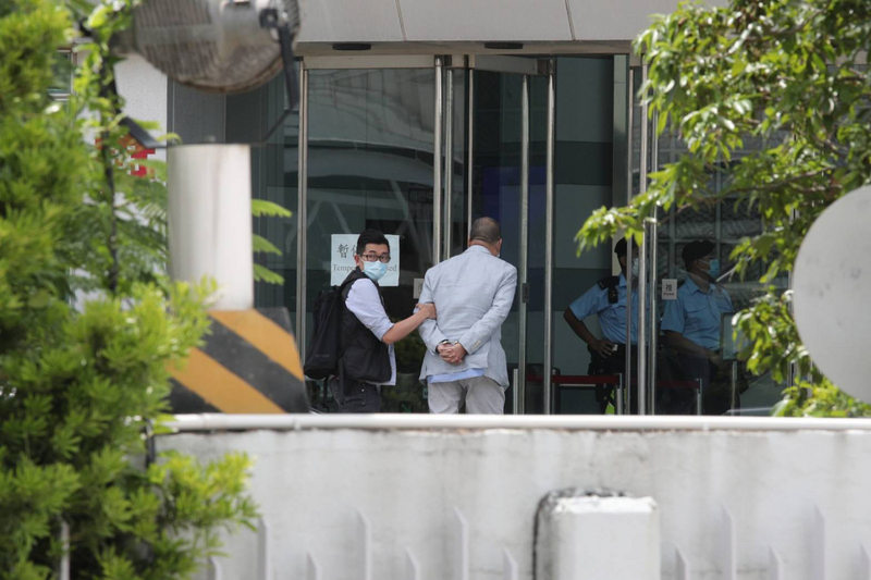 Arrestation de Jimmy Lai, fondateur du quotidien hongkongais  (Image : CNA)