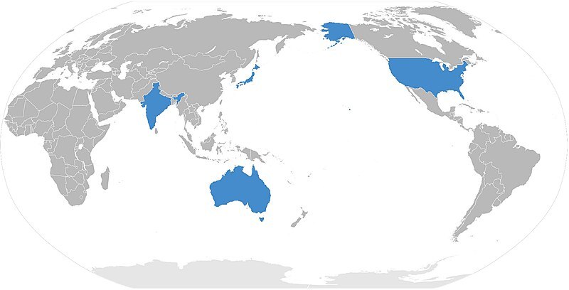 La rencontre du Quad entre les présidents des quatre pays