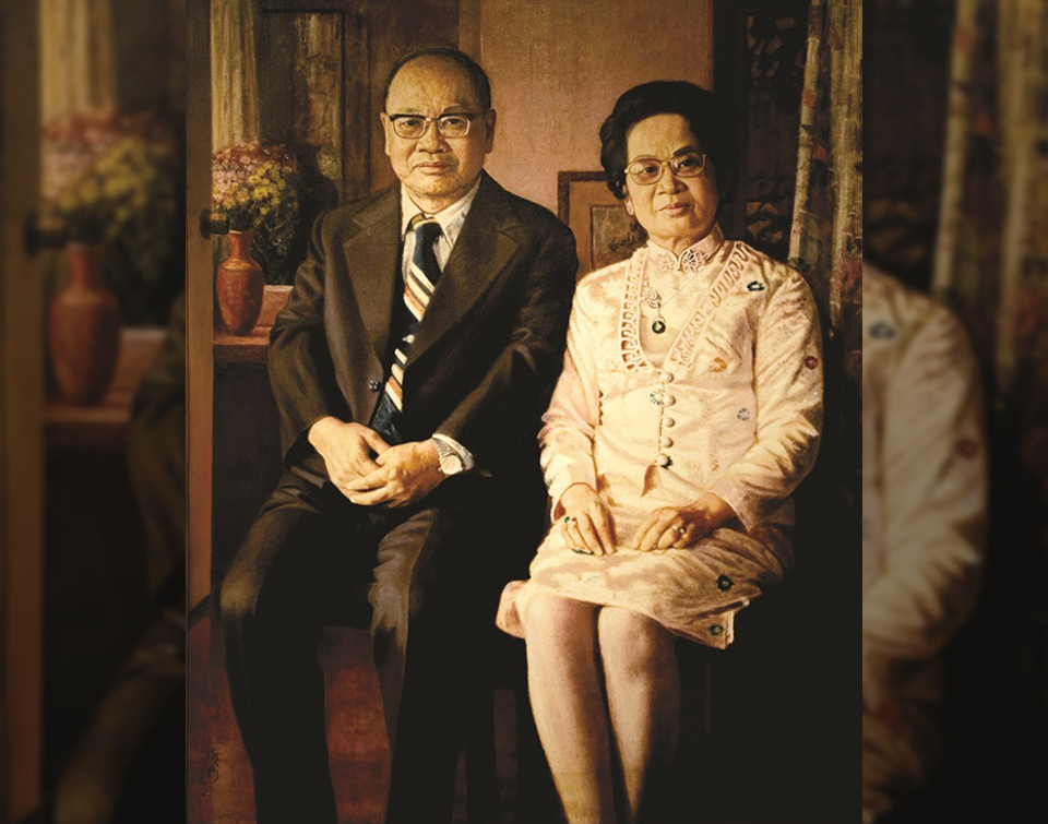 Portrait de Hsu Hong-yen et de sa femme réalisé par Li Mei-shu (Image : CNA)