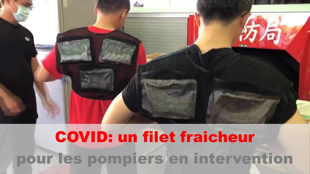 Les pompiers de Tainan créatifs pour rester au frais lors des interventions