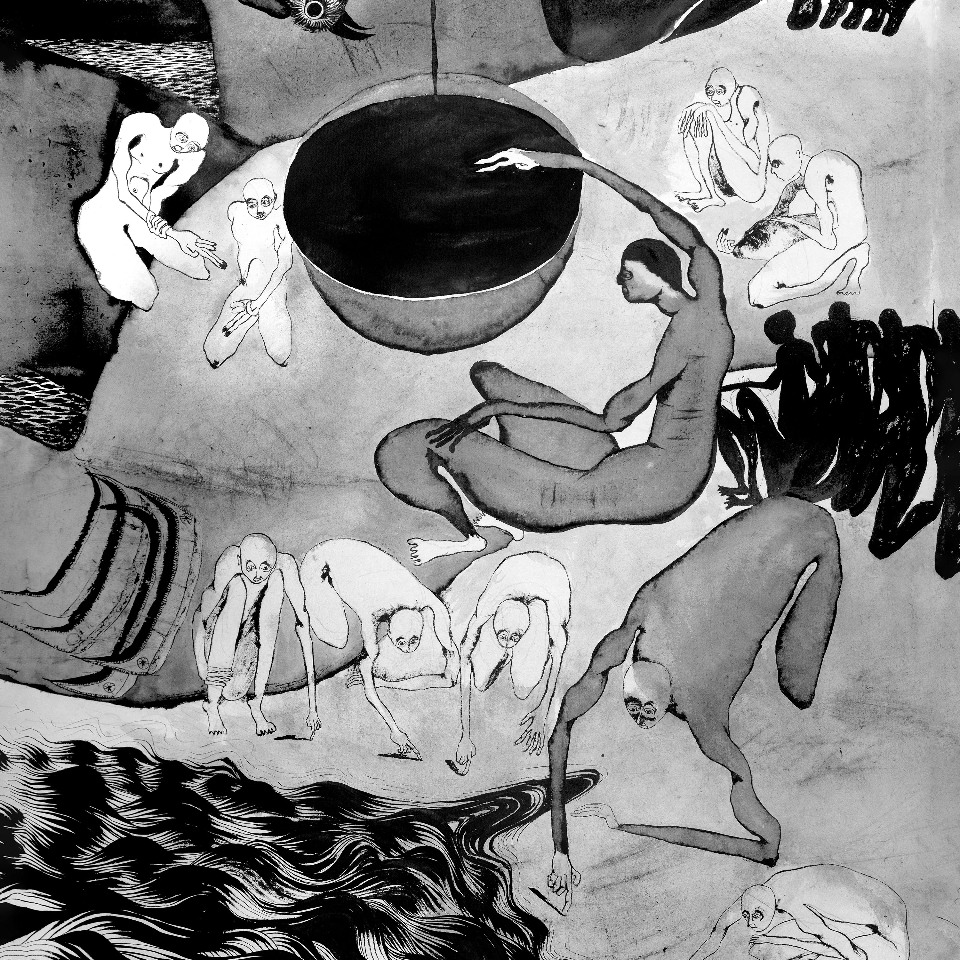 Germain Canon, artiste belge, et son exploration à l'encre noire des paysages contemporains