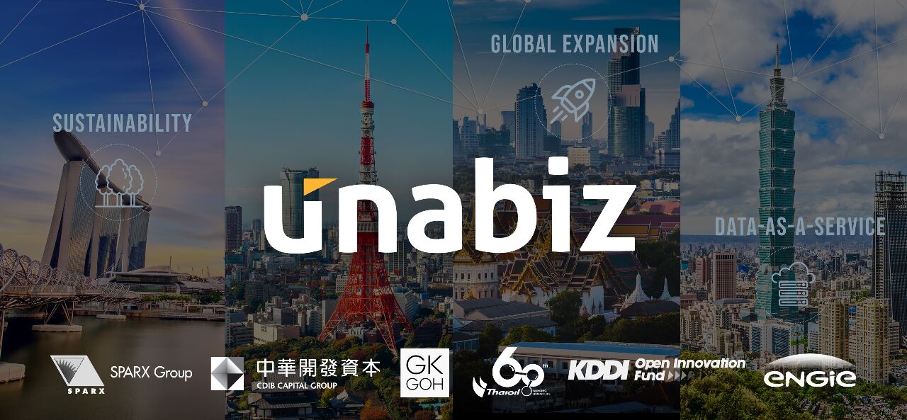 Unabiz et investisseurs après levée de fond série B (photo Unabiz)