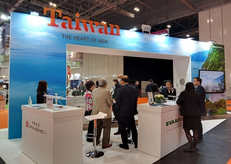 Le Bureau du tourisme de Taiwan était présent pour l’édition 2021 du World Travel Market  (Image : CNA)