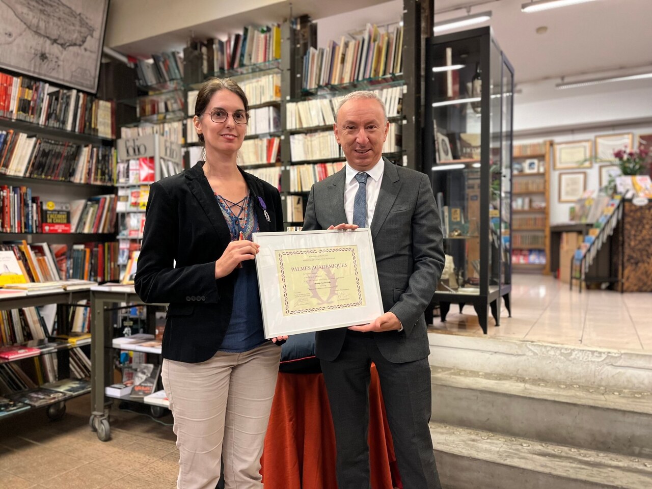 La Française Charlotte Pollet reçoit les Palmes académiques