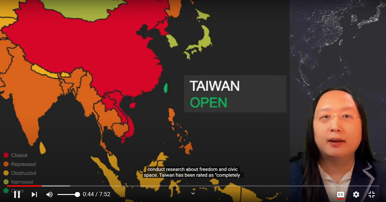 Une carte de Taiwan gênante en pleine présentation lors du sommet pour la démocratie américaine