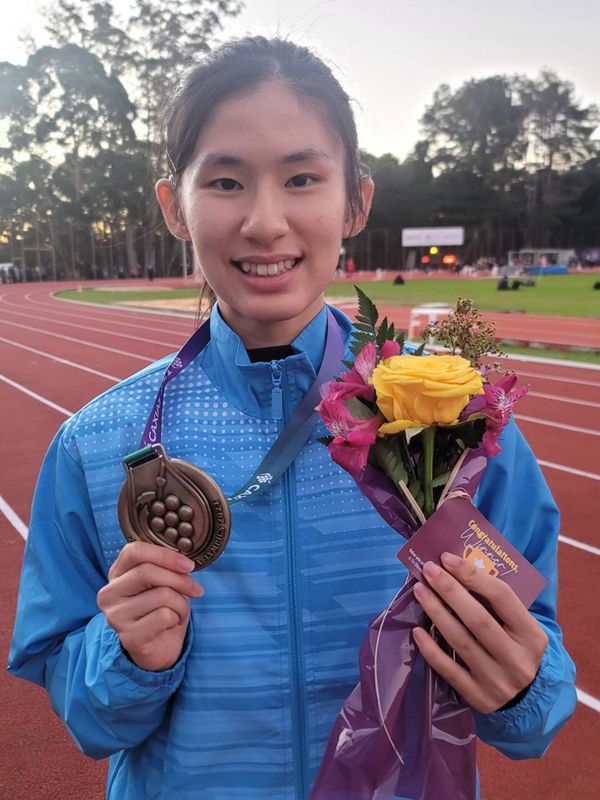 L’athlète taïwanaise Hsu Le remporte une médaille de bronze au 100m U20 des Deaflympics