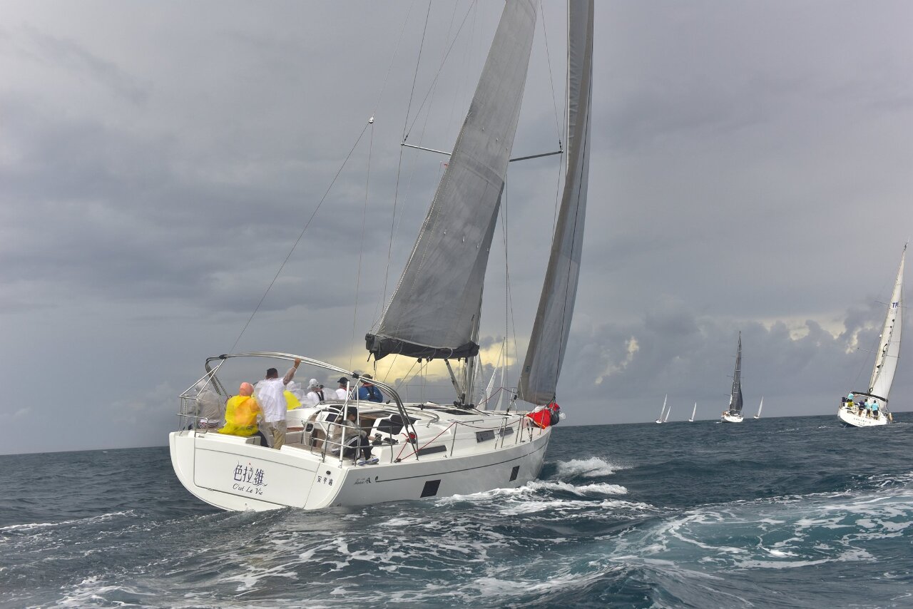 Voilier pendant la régate de Penghu (Pescadores) 2021 (photo Taiwan Sailing League)