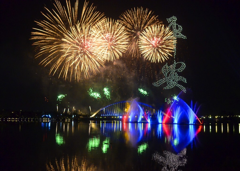 Le feu d’artifice de la fête nationale tiré à Chiayi