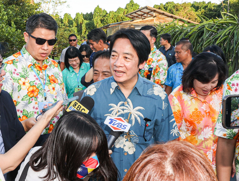 Le vice-président William Lai en visite aux Palaos
