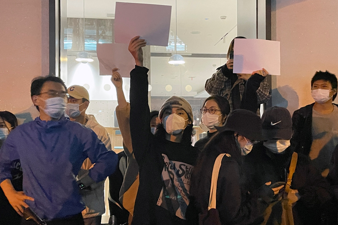 Les manifestations antigouvernementales en Chine