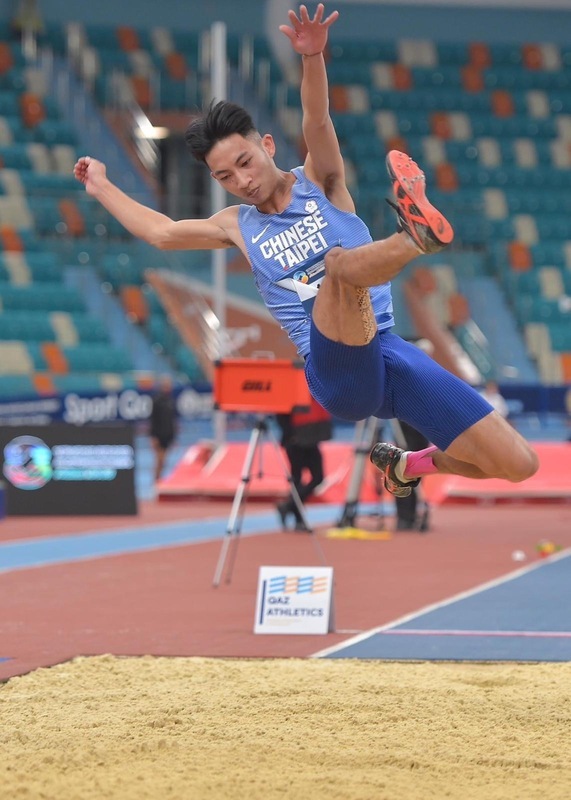 Athlétisme : un champion d’Asie taïwanais du saut en longueur en salle