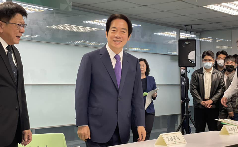 Lai Ching-te dépose sa candidature pour la primaire du DPP