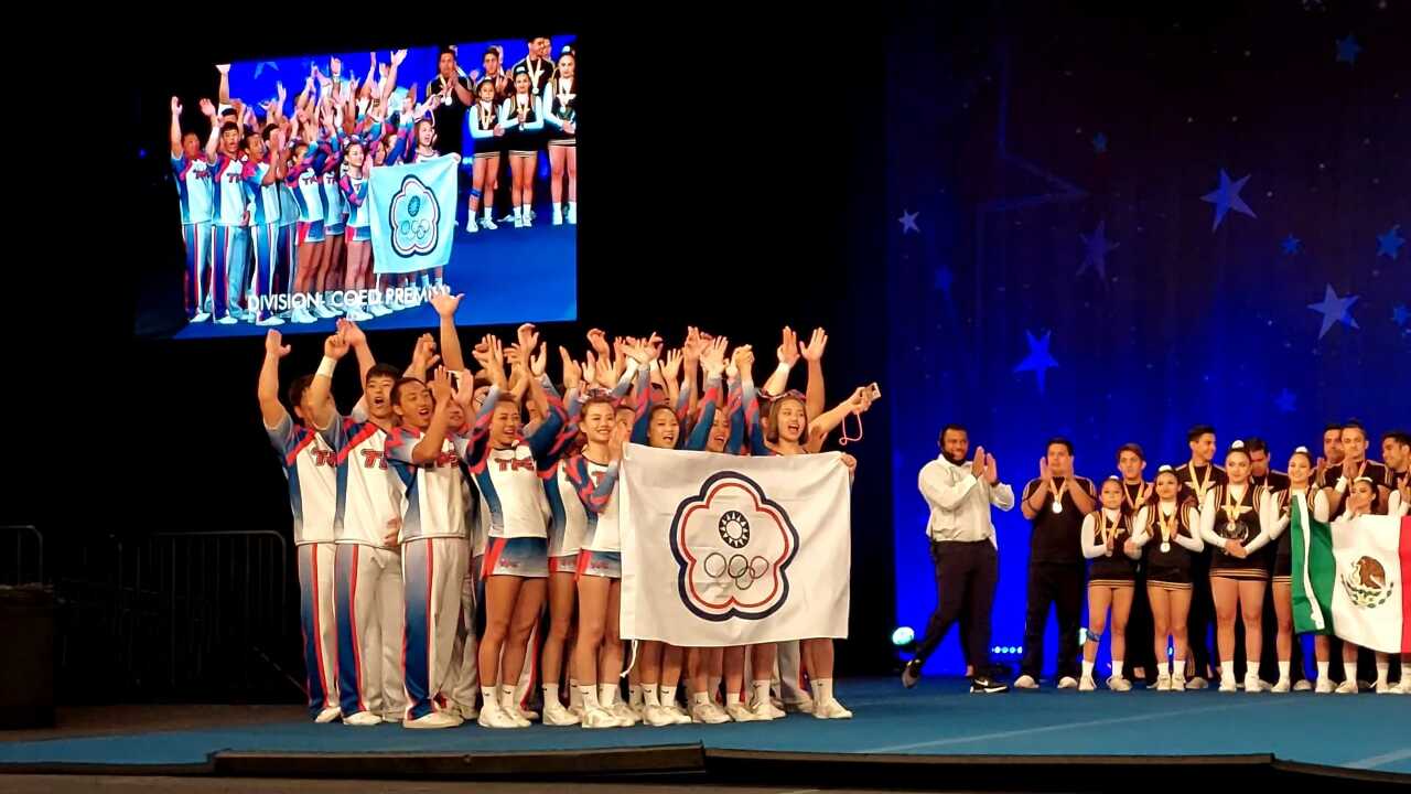 VIDEO: Taïwan remporte l'or du Cheerleading en équipe mixte aux Etats-Unis