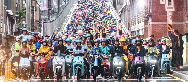 Un service de scooters électriques en location partagée est proposé par plusieurs entreprises à Taipei depuis trois ans (photo : Gogoro)