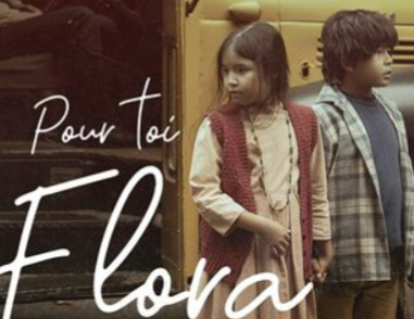 Affiche de la série Pour Toi Flora, réalisée par Sonia Bonspille-Boileau sur l'histoire douloureuse des pensionnats pour autochtones au Québec